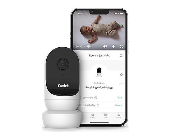 Owlet Cam 2 Smart HD video bērnu monitors, balts  Контроль и безопасность  /  Радио и видеоняни