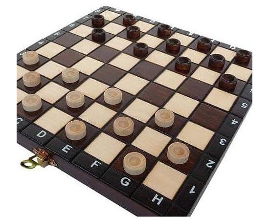 Sunrise Dambrete, šahs, bekgemons (komplekts) 265x133x20mm, karalis 48mm Galda spēles