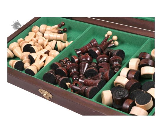 Sunrise Šahs un dambrete Mazais 350x175x45mm, karalis 60mm Galda spēles