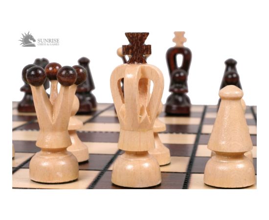 Sunrise Šahs un dambrete Mazais 350x175x45mm, karalis 60mm Galda spēles