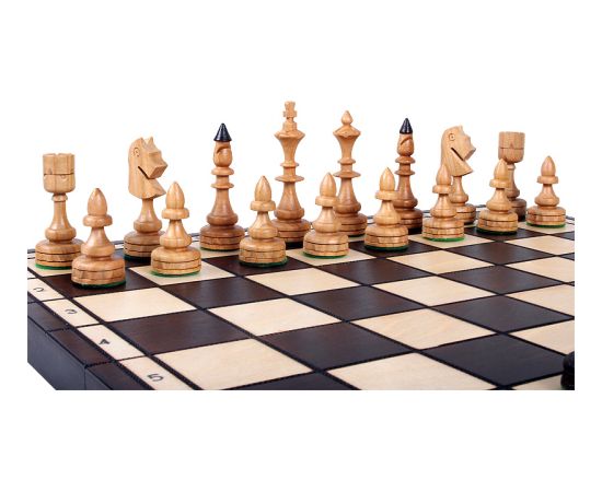 Sunrise Šahs Indijas mazais 480x240x60 mm, karalis 100 mm Galda spēles