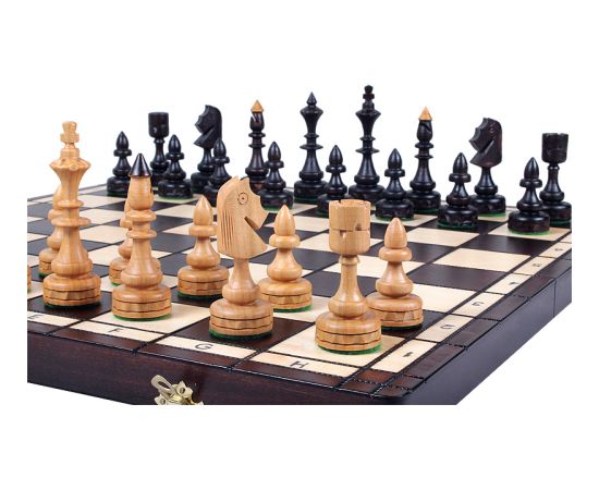 Sunrise Šahs Indijas mazais 480x240x60 mm, karalis 100 mm Galda spēles