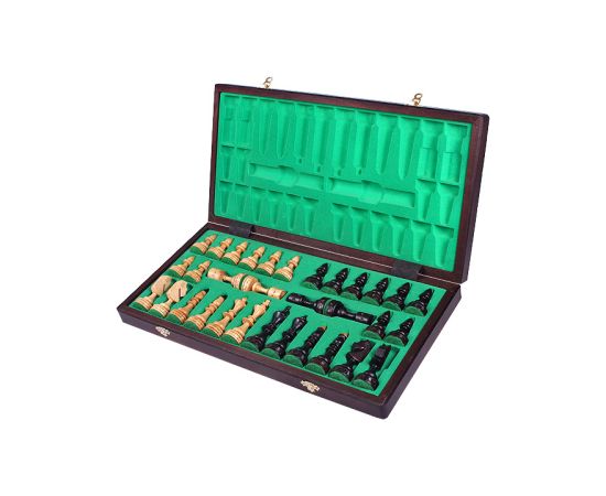 Sunrise Šahs Indijas mazais 480x240x60 mm, karalis 100 mm Galda spēles