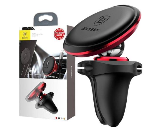 Car Mount Holder Baseus Magnetic Air Vent Red OS