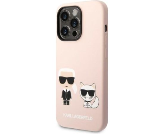 Karl Lagerfeld KLHMP14LSSKCI Aizmugurējais Apvalks Priekš Apple iPhone 14 Pro