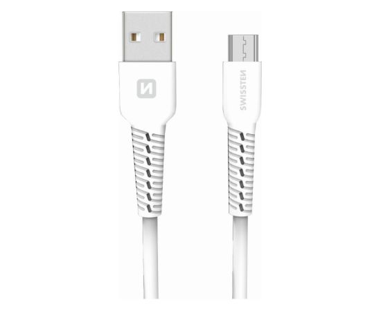 Swissten Basic Fast Charge 3A Micro USB Datu un Uzlādes Kabelis 1m Balts