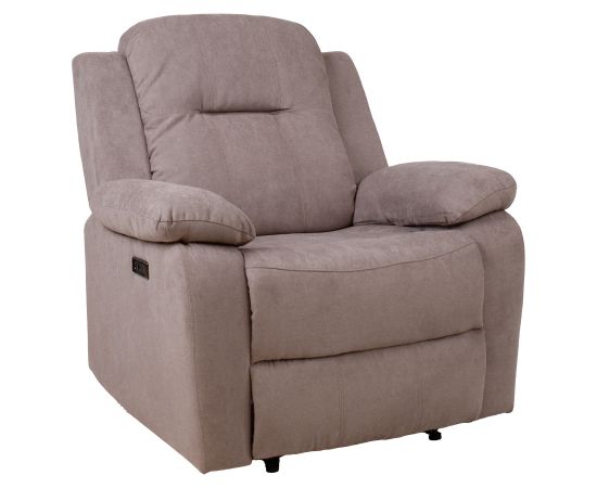 Recline armchair LOWRI electric, taupe