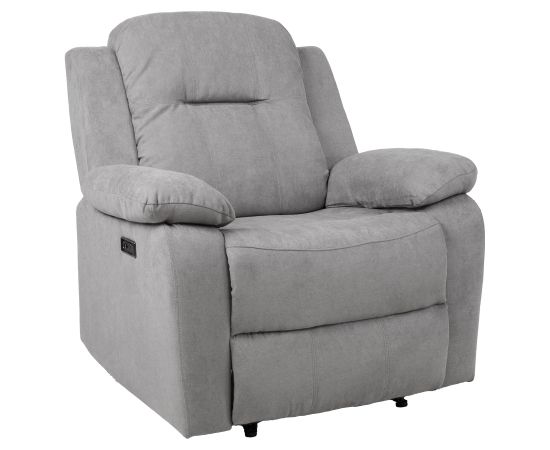 Recline armchair LOWRI electric, grey