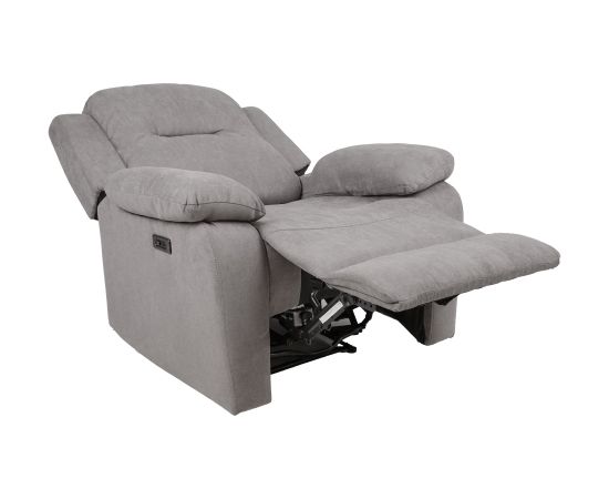 Recline armchair LOWRI electric, grey