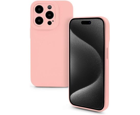 Fusion Softy izturīgs silikona aizsargapvalks Apple iPhone 13 rozā