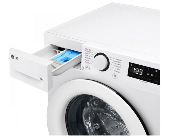 LG F2WR508SWW veļas mazg. mašīna ar tvaika funkciju 8kg 1200rpm