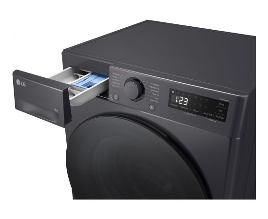 LG F2WR508S2M veļas mazg. mašīna ar tvaika funkciju 8kg 1200rpm Melna