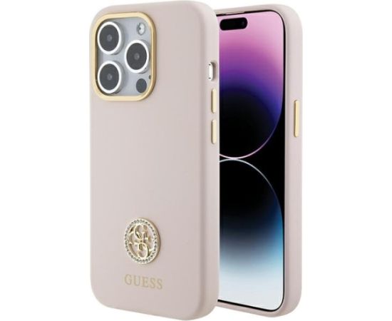 Guess GUHCP15LM4DGPP Чехол для Apple iPhone 15 Pro