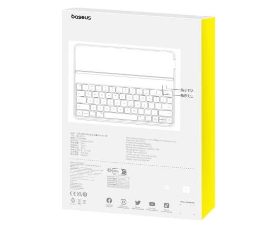 Baseus Brilliance Чехол с Клавиатурой для Apple iPad 10.2 (2019/2020/2021) / QWERTY / Type-C -01)
