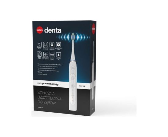 Eldom sonic brush of Denta, 9 operating modes, battery, white  Электрические зубные щетки