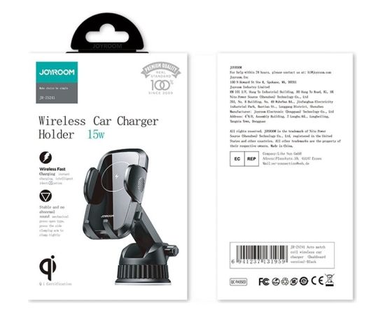 Car charger-holder Joyroom JR-ZS241 (dashboard) 15W wireless black