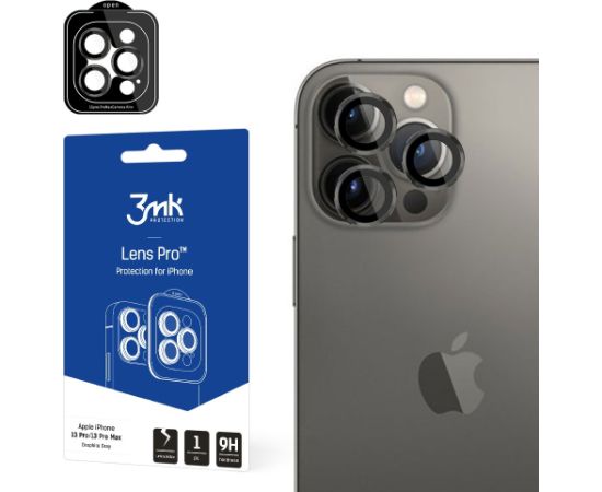 Защитное стекло камеры 3mk Lens Pro Apple iPhone 15 Pro черное