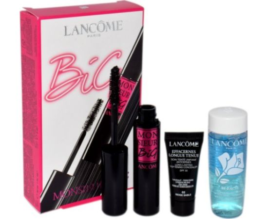 Lancome LANCOME SET (MASCARA MONSIEUR BIG + BI-FACIL 30ML + EFFACERNES LONGUE TENUE CONCEALER SPF30)