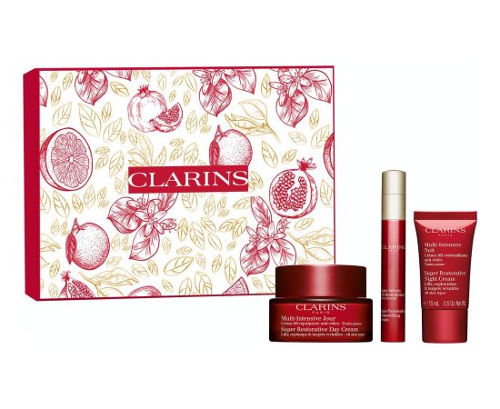 Clarins CLARINS SET (SUPER RESTORATIVE DAY CREAM 50ML + SUPER RESTORATIVE REMODELLING SERUM 10ML + SUPER RESTORATIVE NIGHT CREAM 15ML)