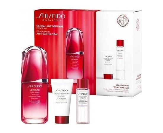 Shiseido SHISEIDO SET (ULTIMUNE POWER INFUSING CONCENTRATE 50ML+ CLARIFYING CLEANSING FOAM 30ML+ TREATMENT SOFTENER 30ML)