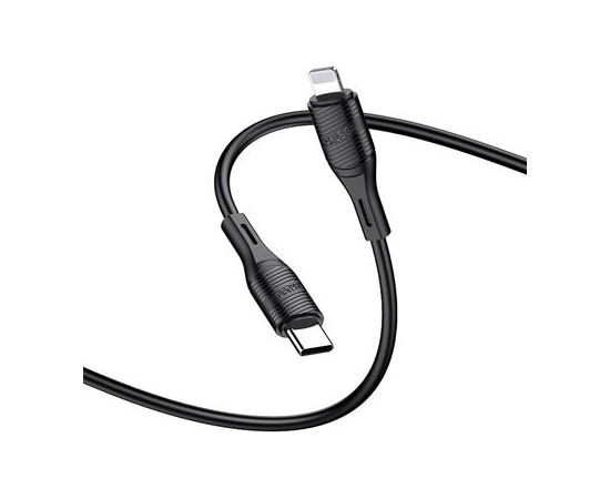 KAKUSIGA KSC-953 USB-C -> Lightning uzlādes kabelis 20W | 100 cm melns