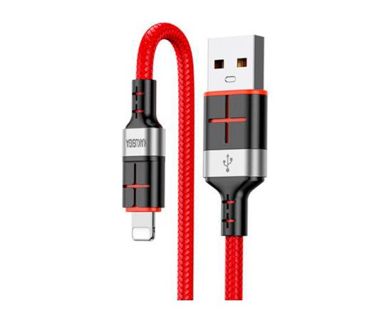 KAKUSIGA KSC-696 USB-A -> Lightning uzlādes kabelis 15W | 120 cm sarkans
