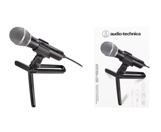 Audio Technica Cardioid Dynamic Microphone ATR2100x-USB Black