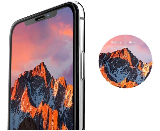 Защитное стекло дисплея 2.5D Tellos Tempered Glass Apple iPhone 15 Pro Max черное