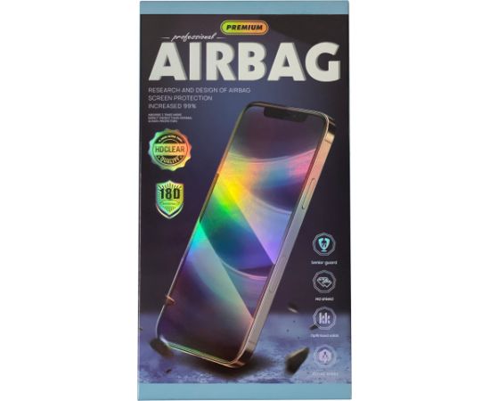 Tempered glass 18D Airbag Shockproof Apple iPhone 15 Pro Max black