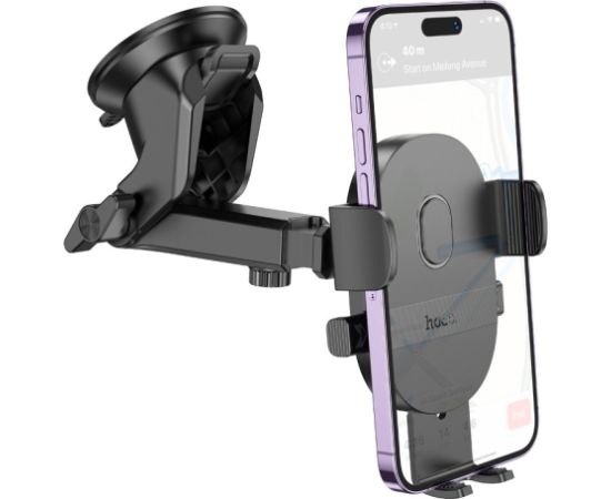 Car phone holder Hoco H19 black Telefonu Turētāji Auto Velo Moto