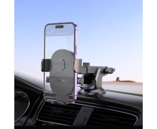 Car phone holder Hoco H19 black Telefonu Turētāji Auto Velo Moto