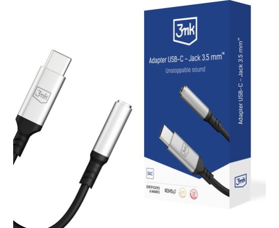 Адаптер 3mk Adapter USB-C to 3,5mm