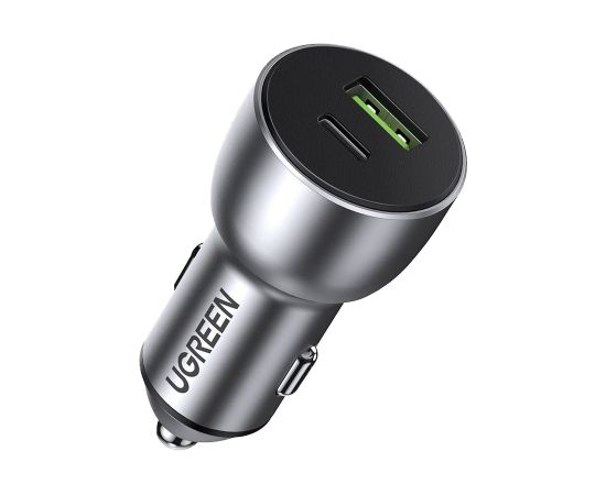 Car charger Ugreen CD213 USB-C/USB-A 36W gray