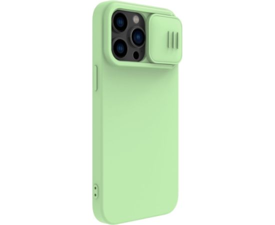 Чехол Nillkin CamShield Silky Magnetic Silicone Apple iPhone 14 Pro светло-зелёный