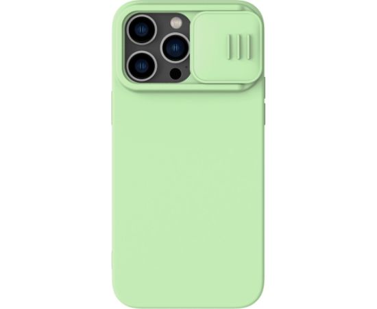 Чехол Nillkin CamShield Silky Magnetic Silicone Apple iPhone 14 светло-зелёный