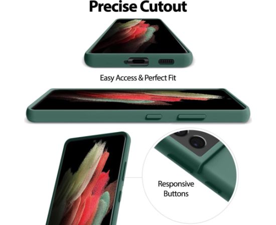 Чехол Mercury Silicone Case Apple iPhone 15 Pro Max темно зеленый