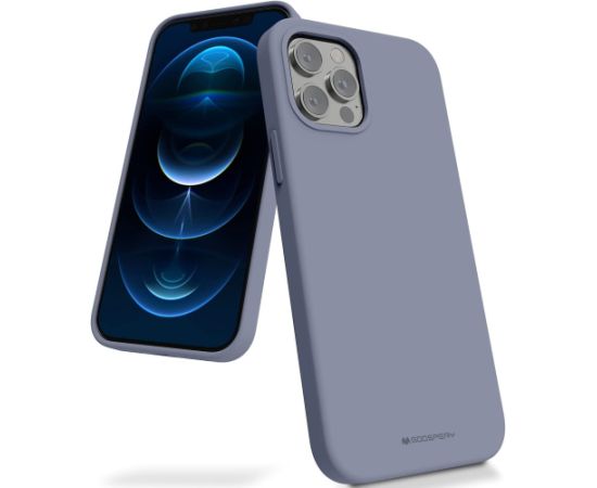 Чехол Mercury Silicone Case Apple iPhone 15 Pro лавандово-серый