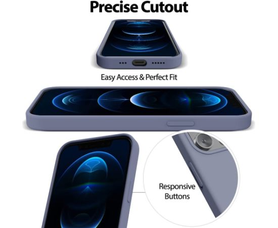 Чехол Mercury Silicone Case Apple iPhone 15 Pro лавандово-серый