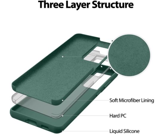 Case Mercury Silicone Case Apple iPhone 15 dark green