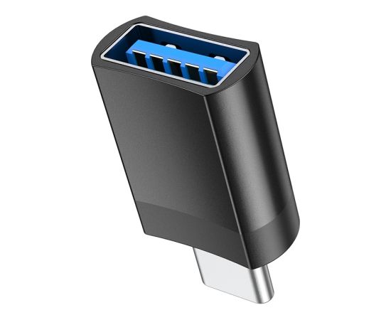 Adapter Hoco UA17 Type-C to USB-A black