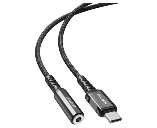 Аудио адаптер Acefast C1-07 USB-C to 3.5mm (F) 0.18m черный