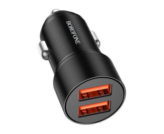 Car charger Borofone BZ19B 2xUSB-A QC3.0 36W black