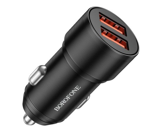 Car charger Borofone BZ19B 2xUSB-A QC3.0 36W black