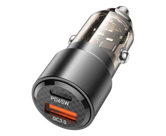 Автомобильная зарядка Borofone BZ20A PD65W+QC3.0 83W черная