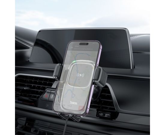 Car charger-holder Hoco HW1 Pro15W black
