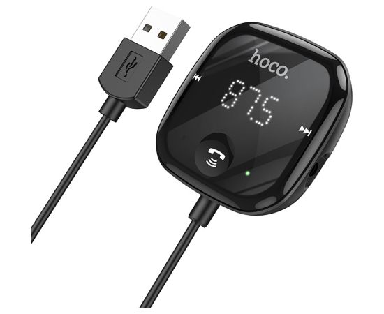 FM modulator Hoco E65 Unity BT-FM Auto FM Transmiteri un Carplay ierīces