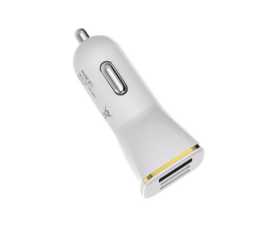 Car charger Borofone BZ11 Speed Map Dual Port white