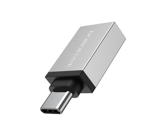 Adapter Borofone BV3 Type-C OTG grey