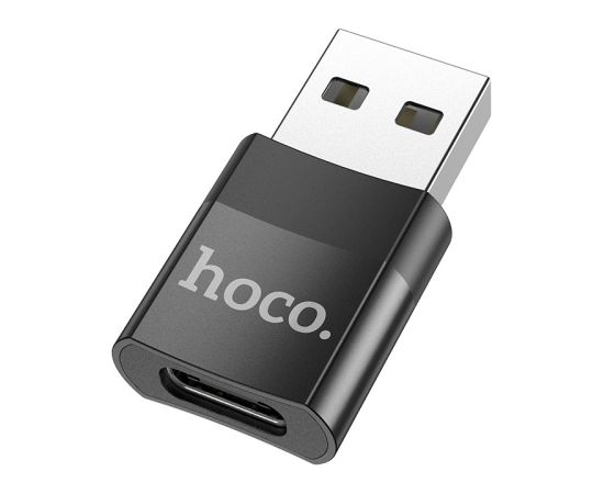 Адаптер Hoco UA17 USB-A to Type-C черный