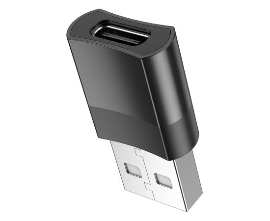 Adapter Hoco UA17 USB-A to Type-C black